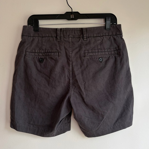 Abercrombie & Fitch Women's Linen Blend Grey Bermuda Shorts Size 29 - Picture 3 of 5